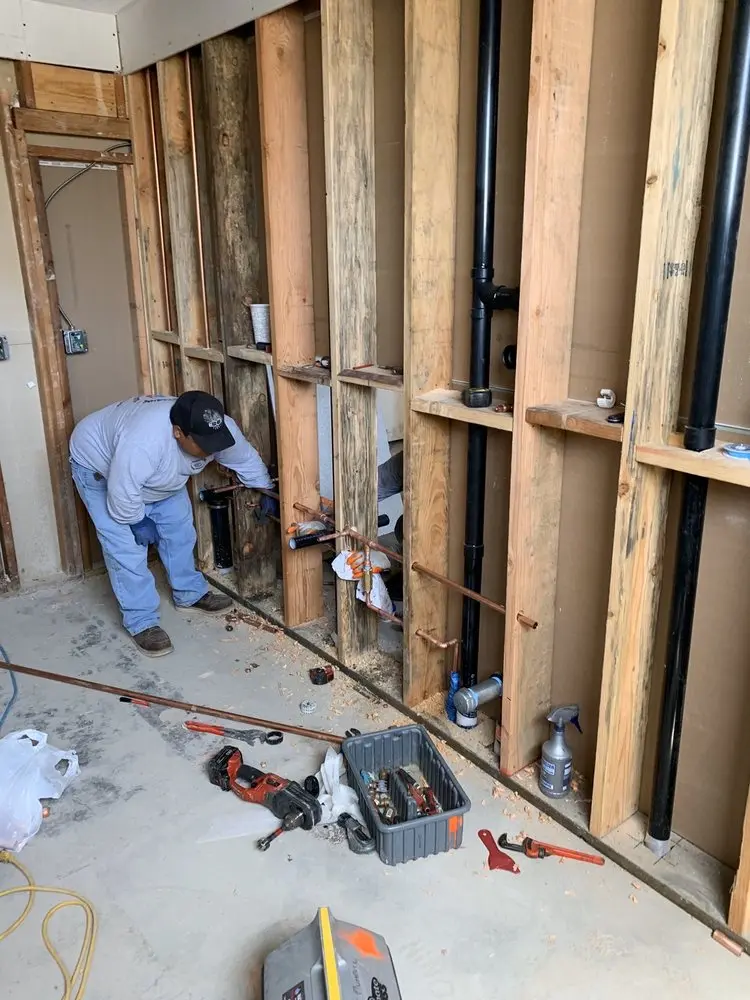 Commercial rough-in plumbing for Gas Line Repair in Purcell